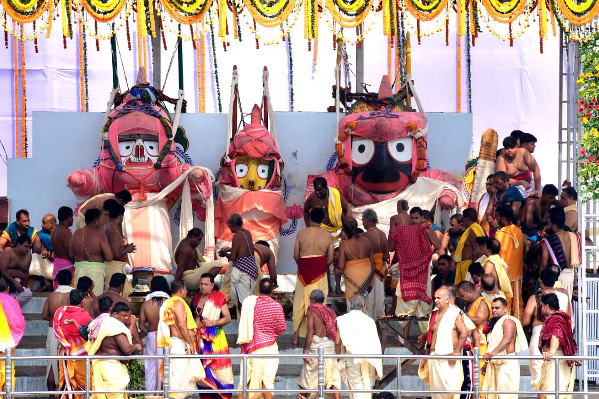 Snana Jatra — the ceremonial bathing of the deities